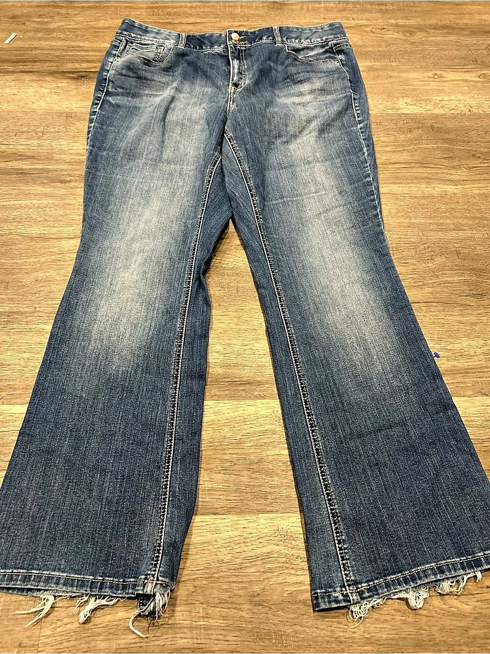 Lane Bryant Tighter Tummy Technology Bootcut Jeans Blue Waist 18